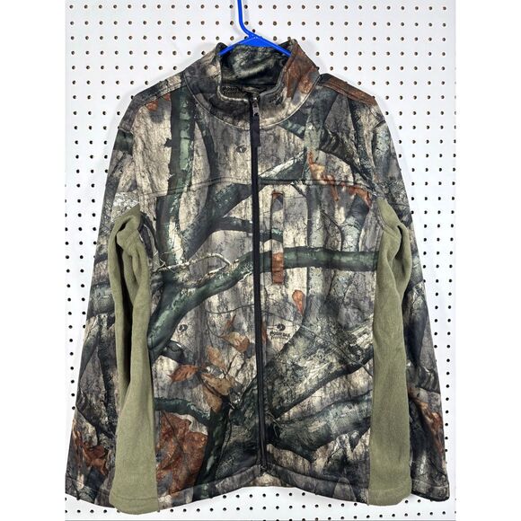L.L Bean Mens Mossy Oak Camouflage Hunting jacket with removable soft shell flee - Picture 3 of 16